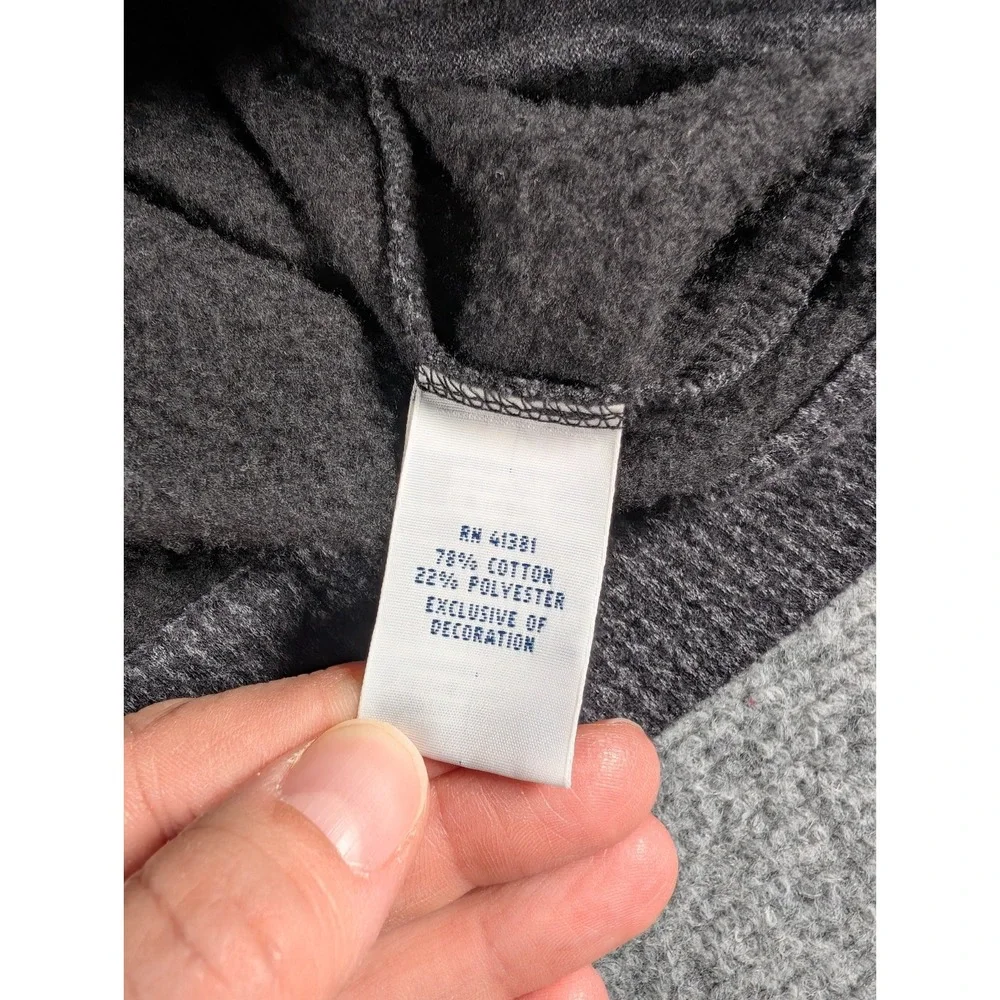 Polo Ralph Lauren Full Zip Sweater Mens‎ Large Heather Black Soft Fleece Lined